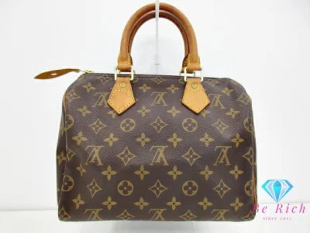 Louis Vuitton Monogram Speedy Handbag Brown LV Boston Bag